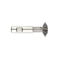 Double Angle Milling Cutter: 90 °, 3/4" Cut Dia, 1/4" Cut Width, 3/8" Shank Dia, High Speed Steel