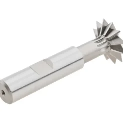 Double Angle Milling Cutter: 60 °, 1" Cut Dia, 5/16" Cut Width, 1/2" Shank Dia, High Speed Steel