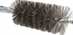 Double Stem & Double/Single Spiral Tube Brush: 2" Dia, 7-1/4" OAL, Stainless Steel Bristles