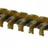 Double Stem/Single Spiral Tube Brush: 5/8" Dia, 6-1/4" OAL, Brass Bristles