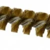 Double Stem/Single Spiral Tube Brush: 3/4" Dia, 6-1/4" OAL, Brass Bristles