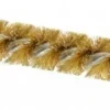 Double Stem/Single Spiral Tube Brush: 1/2" Dia, 6-1/4" OAL, Brass Bristles