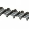 Double Stem/Single Spiral Tube Brush: 3/8" Dia, 6-1/4" OAL, Stainless Steel Bristles