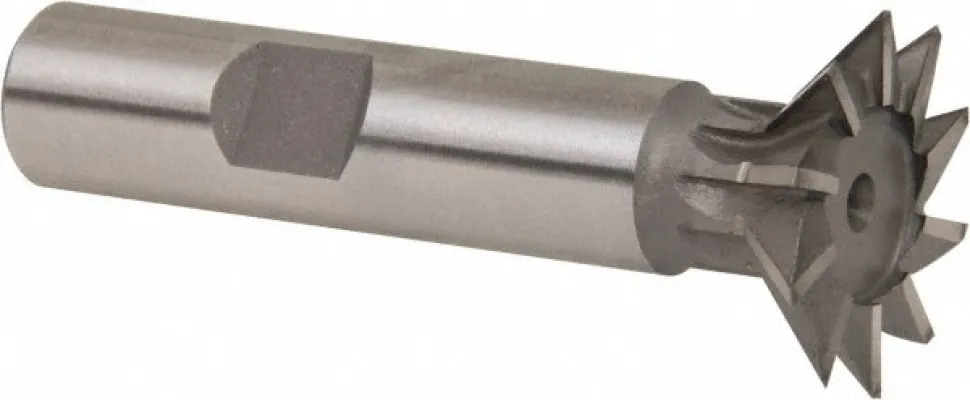 Dovetail Cutter: 45 °, 1" Cut Dia, 1/4" Cut Width, Cobalt