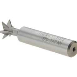 Dovetail Cutter: 45 °, 1/2" Cut Dia, 1/4" Cut Width, High Speed Steel