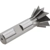 Dovetail Cutter: 60 °, 1-3/8" Cut Dia, 9/16" Cut Width, High Speed Steel