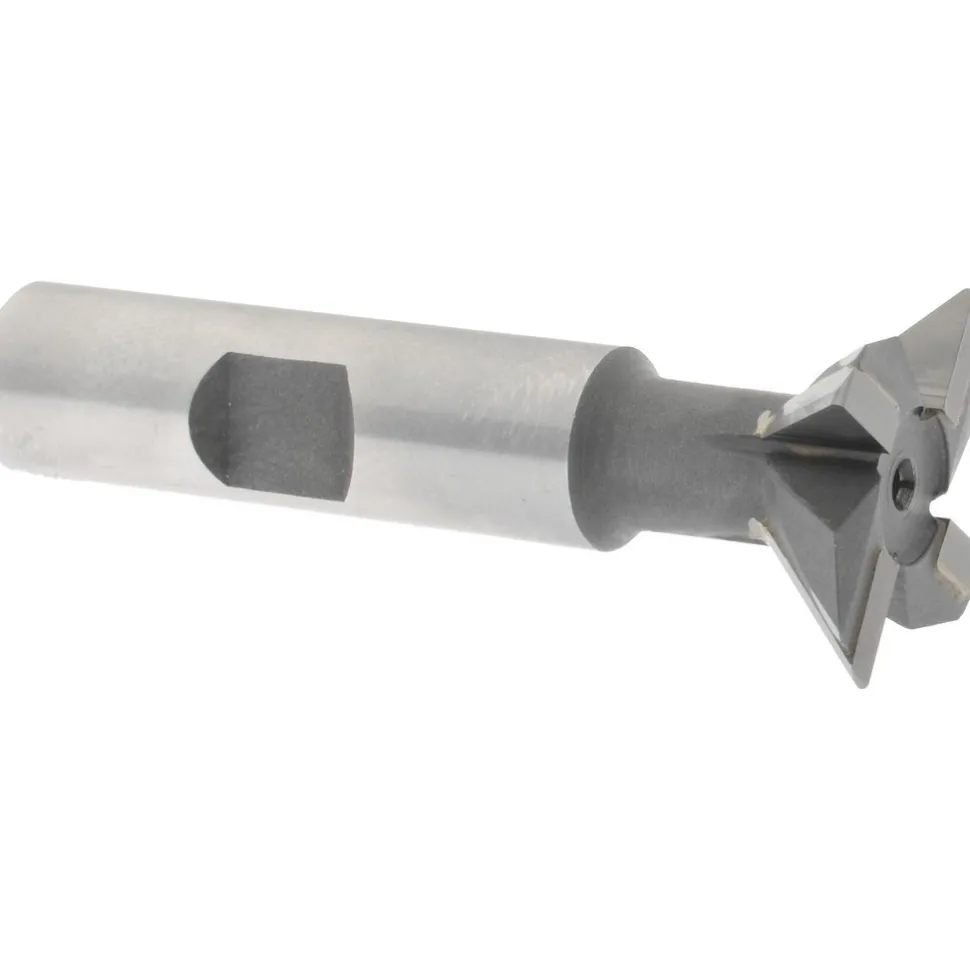 Dovetail Cutter: 45 °, 1" Cut Dia, 5/16" Cut Width, Carbide Tipped