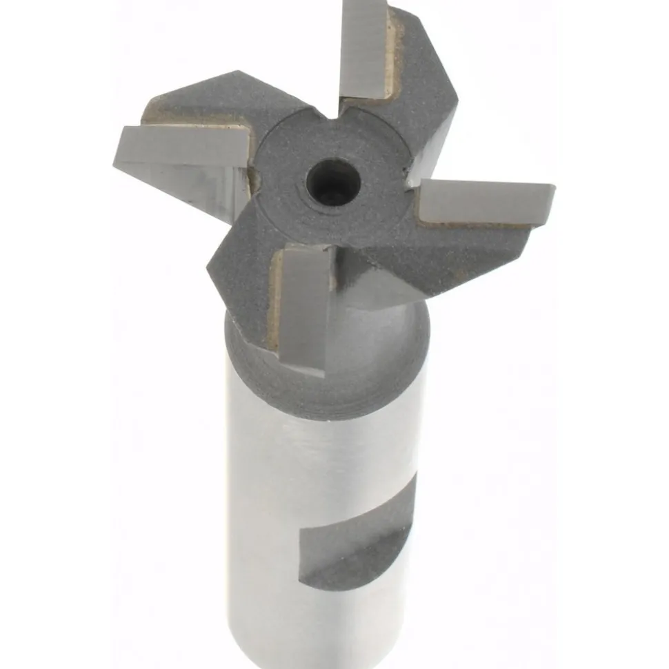 Dovetail Cutter: 45 °, 1" Cut Dia, 5/16" Cut Width, Carbide Tipped