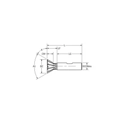 Dovetail Cutter: 60 °, 3/4" Cut Dia, 5/16" Cut Width, High Speed Steel