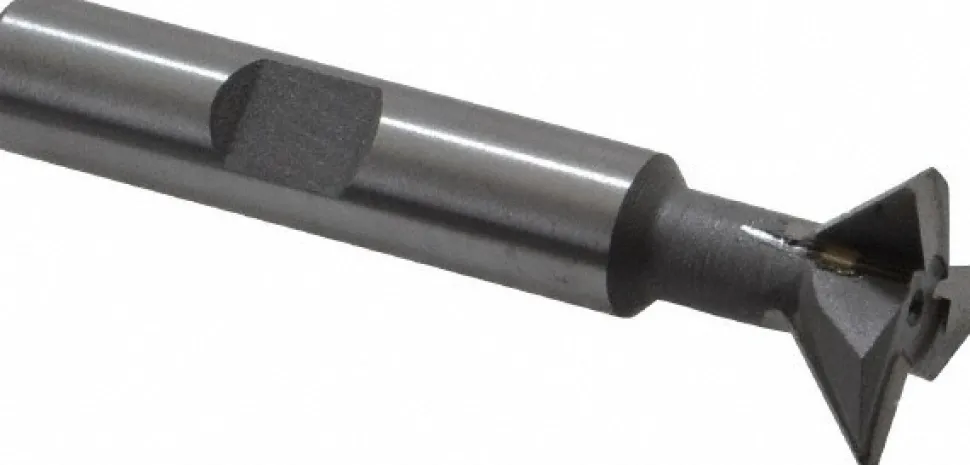 Dovetail Cutter: 45 °, 3/4" Cut Dia, 1/4" Cut Width, Carbide Tipped