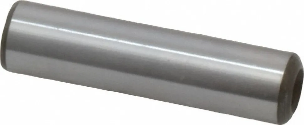Dowel Pin: 3/8" Dia, 1-1/2" OAL, Alloy Steel