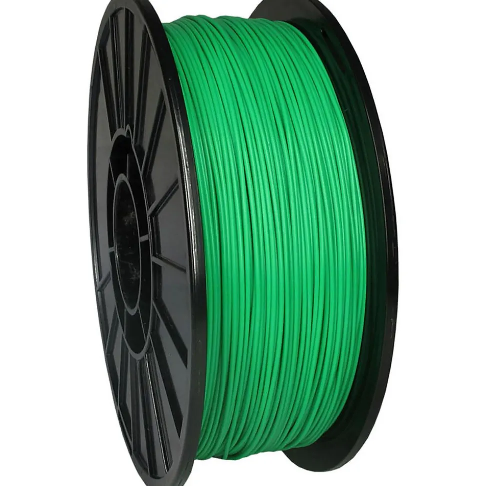 3D Printer Filaments: Filament Material: PLA; Color: Green; Color Family: Green; Compatible Printer Speed: 45, 300 mm/s