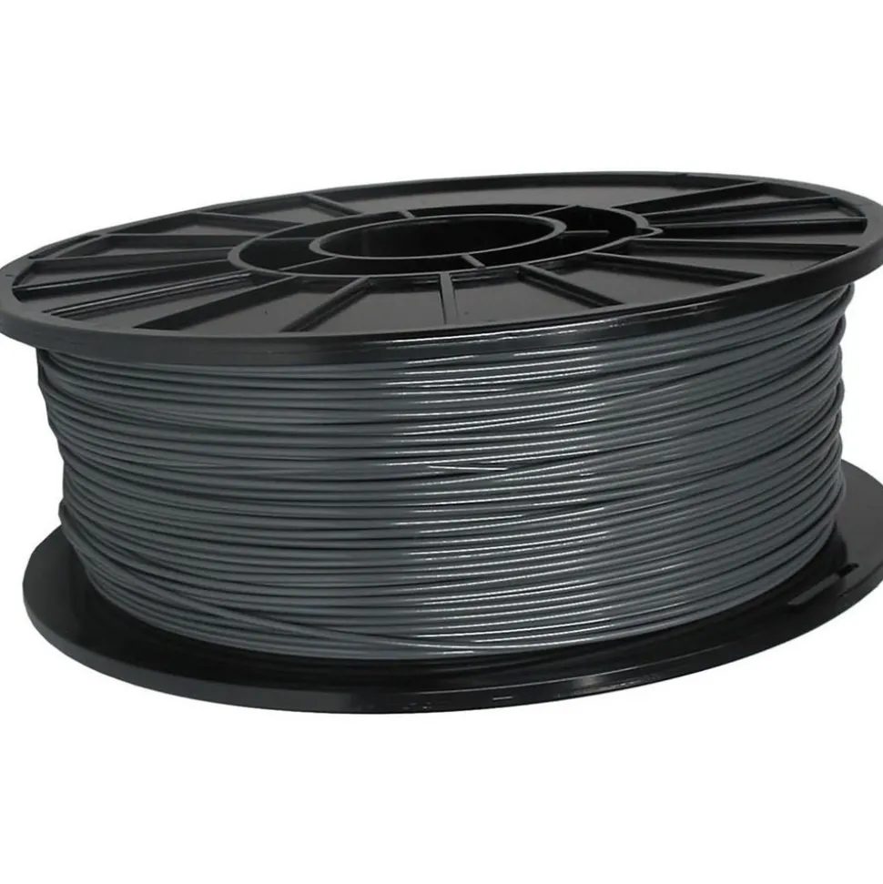3D Printer Filaments: Filament Material: PETG; Color: Dark Grey; Color Family: Grey; Compatible Printer Speed: 45, 300 mm/s