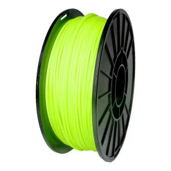 3D Printer Filaments: Filament Material: PLA; Color: Fluorescent Green; Color Family: Yellow, Green; Compatible Printer Speed: 45, 300 mm/s