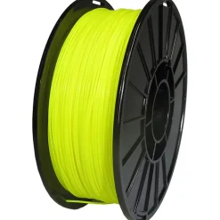 3D Printer Filaments: Filament Material: PLA; Color: Fluorescent Yellow; Color Family: Yellow; Compatible Printer Speed: 45, 300 mm/s