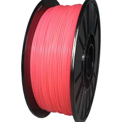 3D Printer Filaments: Filament Material: PLA; Color: Fluorescent Pink; Color Family: Red; Compatible Printer Speed: 45, 300 mm/s