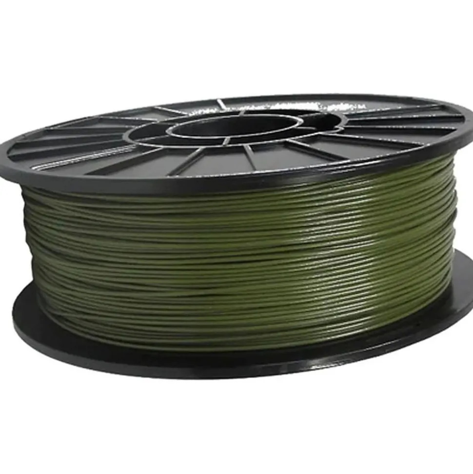 3D Printer Filaments: Filament Material: PETG; Color: Army Green; Color Family: Yellow, Green; Compatible Printer Speed: 45, 300 mm/s