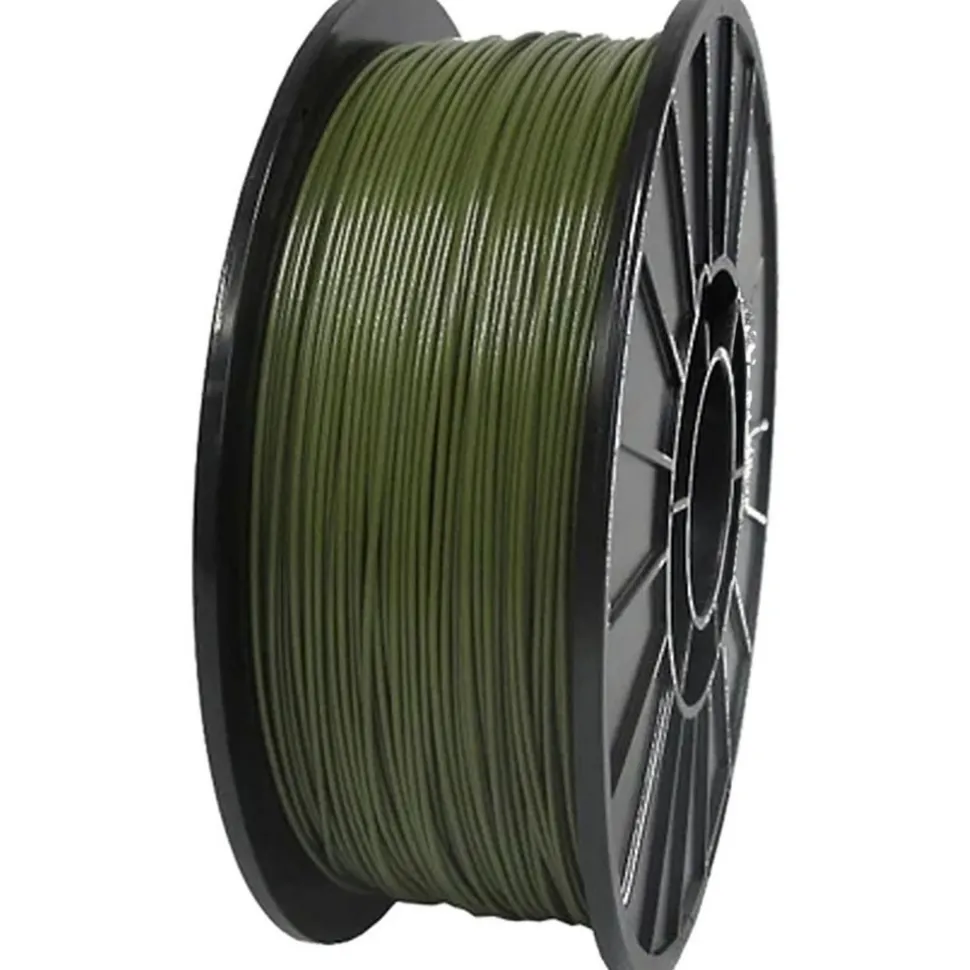 3D Printer Filaments: Filament Material: PETG; Color: Army Green; Color Family: Yellow, Green; Compatible Printer Speed: 45, 300 mm/s