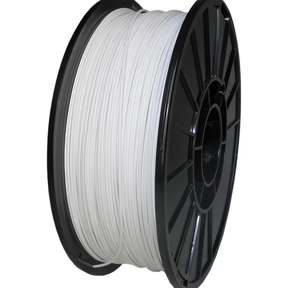 3D Printer Filaments: Filament Material: PLA; Color: White; Color Family: White