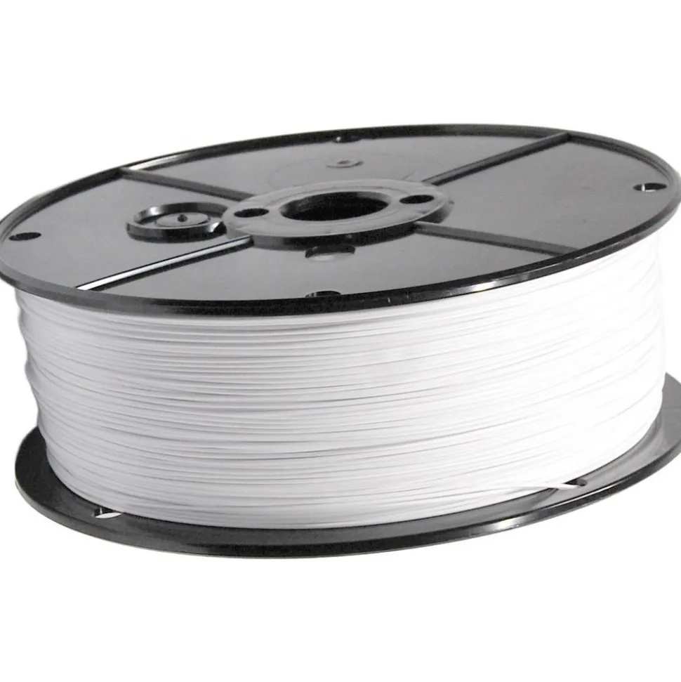 3D Printer Filaments: Filament Material: PLA; Color: White; Color Family: White; Compatible Printer Speed: 45, 300 mm/s