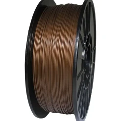 3D Printer Filaments: Filament Material: PLA; Color: Bronze Metallic; Color Family: Red, Orange; Compatible Printer Speed: 45, 300 mm/s