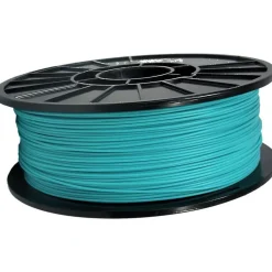3D Printer Filaments: Filament Material: PLA; Color: Light Teal; Color Family: Blue, Green; Compatible Printer Speed: 45, 300 mm/s