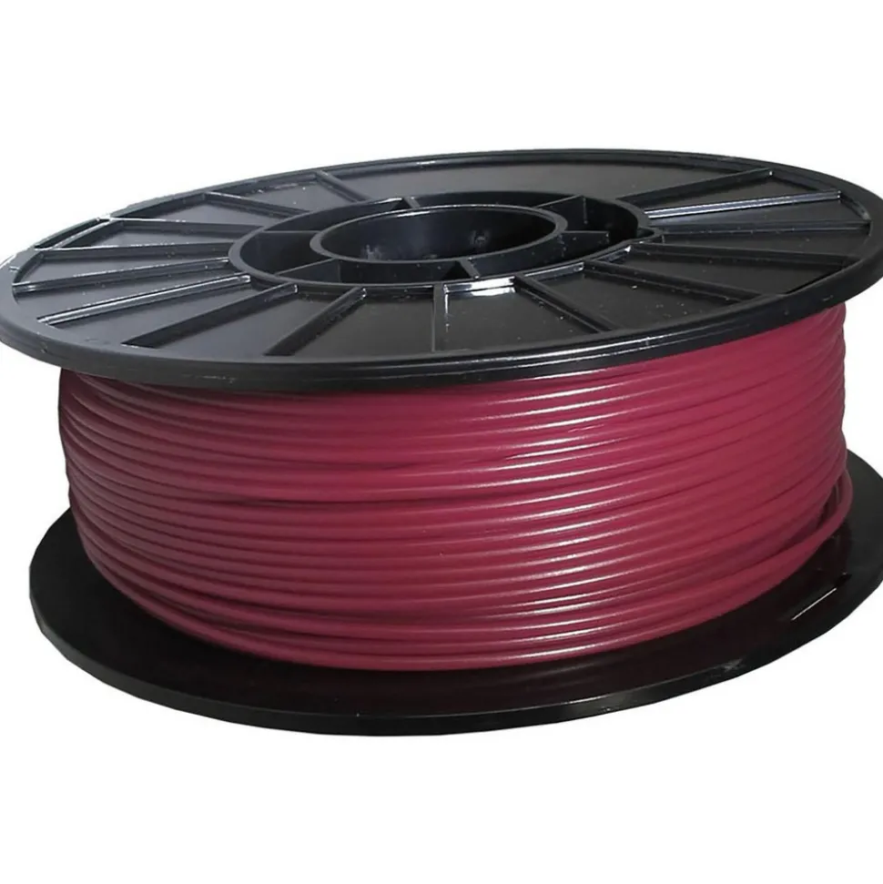 3D Printer Filaments: Filament Material: PLA; Color: Maroon; Color Family: Red; Compatible Printer Speed: 45, 300 mm/s