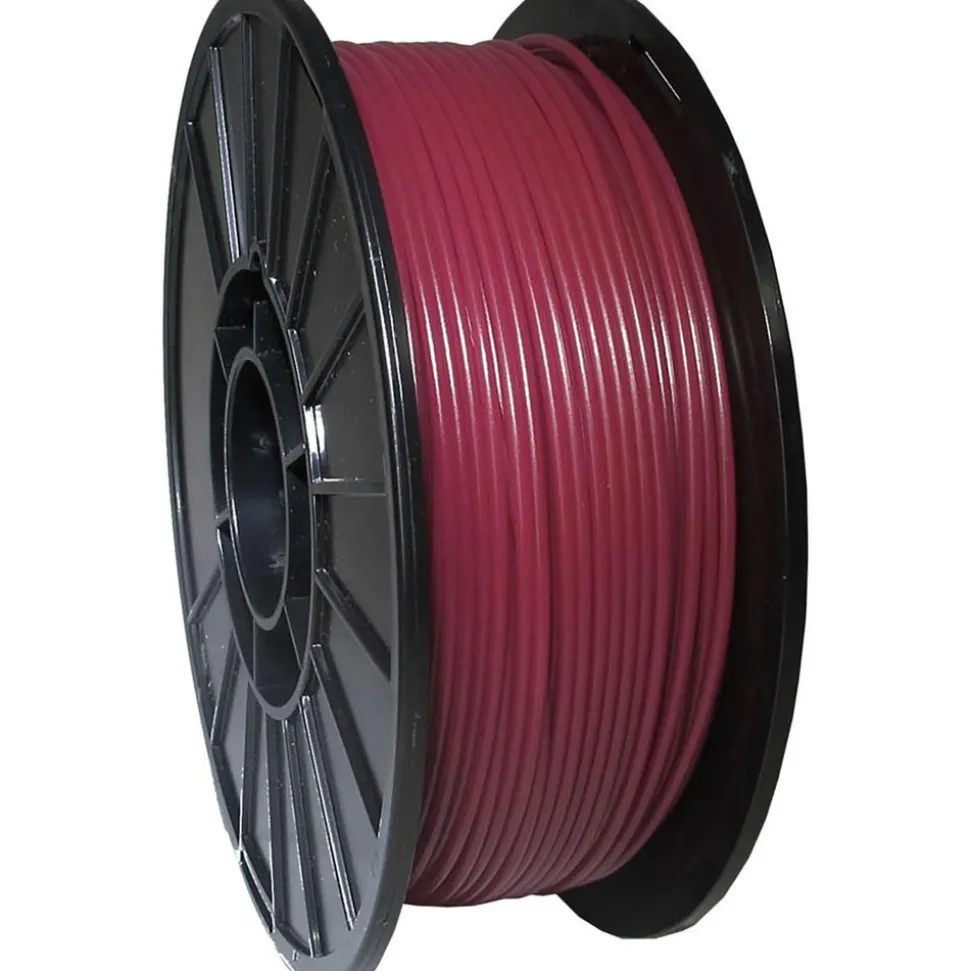 3D Printer Filaments: Filament Material: PLA; Color: Maroon; Color Family: Red; Compatible Printer Speed: 45, 300 mm/s