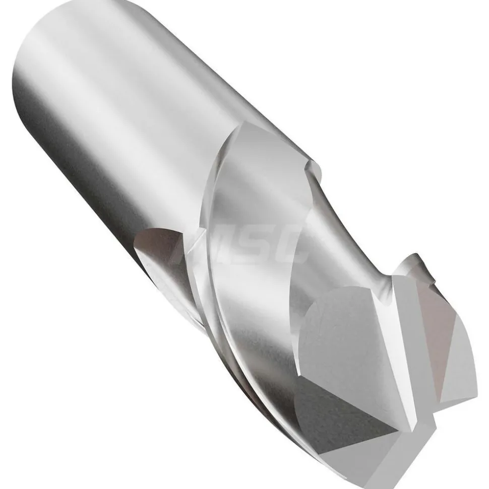 Drill Mill: 1/8" Dia, 1/2" LOC, 2 Flutes, 90 ° Point, Solid Carbide