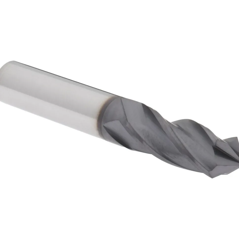Drill Mill: 3/8" Dia, 1" LOC, 4 Flutes, 90 ° Point, Solid Carbide