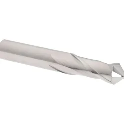 Drill Mill: 3/8" Dia, 1" LOC, 2 Flutes, 90 ° Point, Solid Carbide