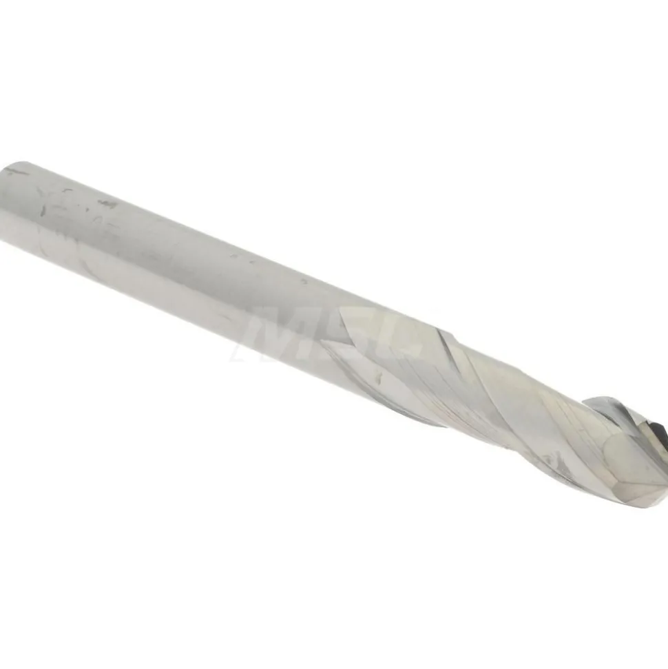 Drill Mill: 3/16" Dia, 5/8" LOC, 2 Flutes, 90 ° Point, Solid Carbide