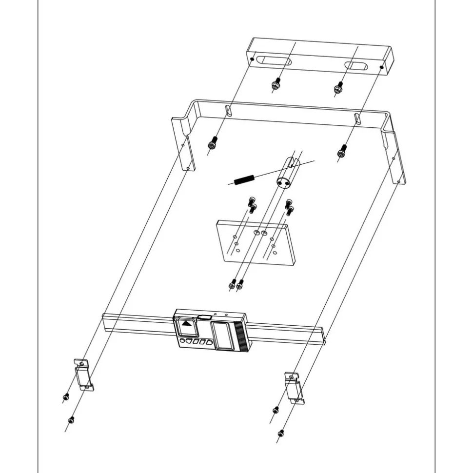 Drill Press DRO System: 1 Axis, Electromagnetic Scale, 5.5" X-Axis Travel