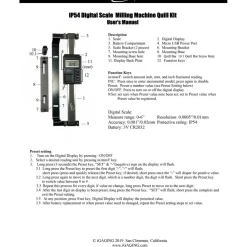 Drill Press DRO System: 1 Axis, Electromagnetic Scale, 5.5