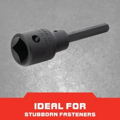 1/2" Drive, 1/4" Impact Hex Bit Socket