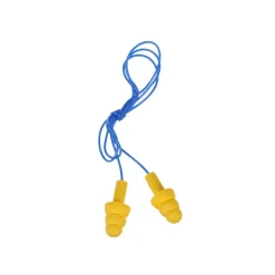 Earplugs: 25.00 dB, Plastic, Flanged, Push-In, Corded