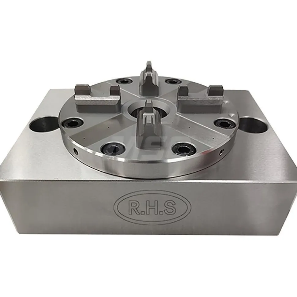 EDM Chucks: Chuck Size: 100mm; System Compatibility: Erowa ITS; Actuation Type: Pneumatic; Material: Stainless Steel
