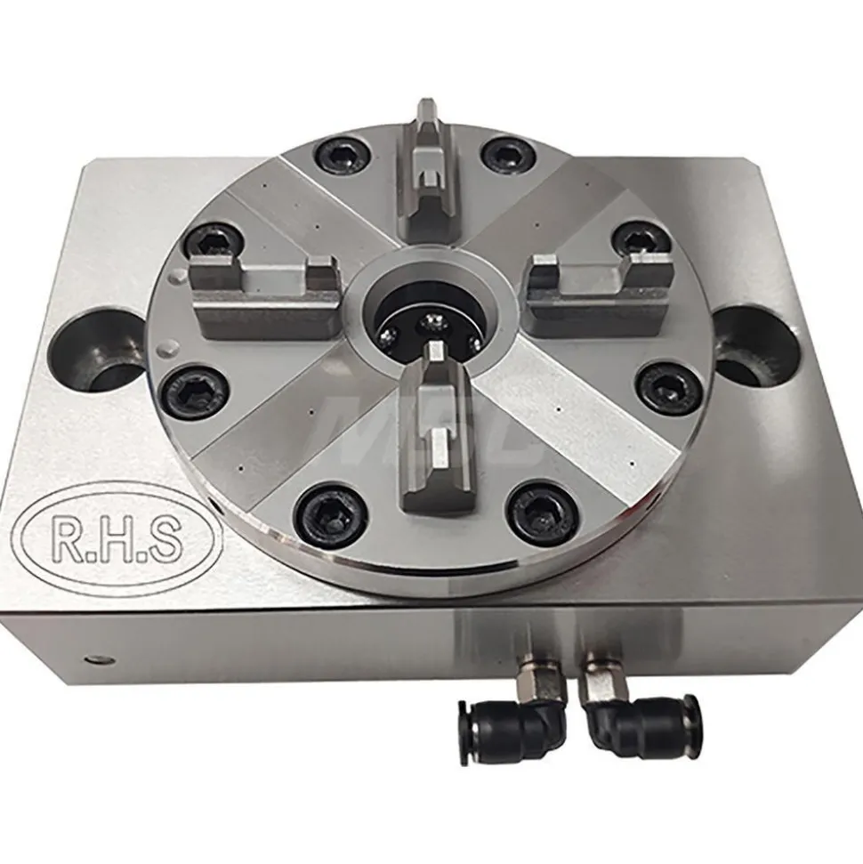 EDM Chucks: Chuck Size: 100mm; System Compatibility: Erowa ITS; Actuation Type: Pneumatic; Material: Stainless Steel