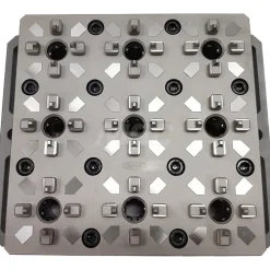 EDM Chucks: Chuck Size: 300mm x 240mm; System Compatibility: Erowa ITS; Actuation Type: Pneumatic; Material: Stainless Steel