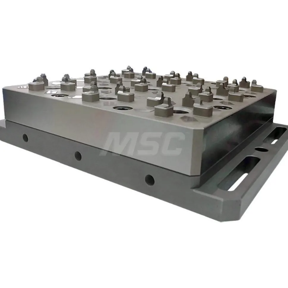 EDM Chucks: Chuck Size: 300mm x 240mm; System Compatibility: Erowa ITS; Actuation Type: Pneumatic; Material: Stainless Steel
