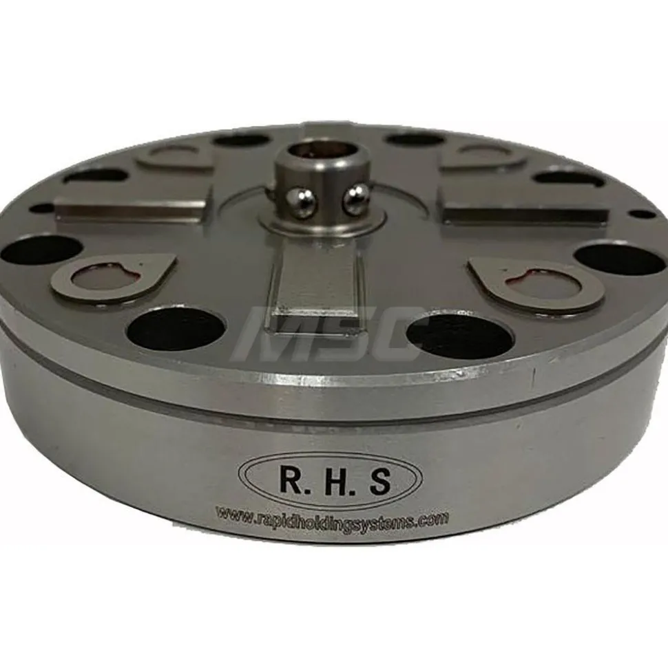 EDM Chucks: Chuck Size: 100mm x 100mm x 23mm; System Compatibility: Macro, System 3R; Actuation Type: Pneumatic; Material: Stainless Steel
