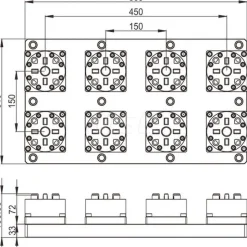 EDM Chucks: Chuck Size: 310mm x 560mm x 108.5mm; System Compatibility: Macro, System 3R; Actuation Type: Pneumatic; Material: Stainless Steel