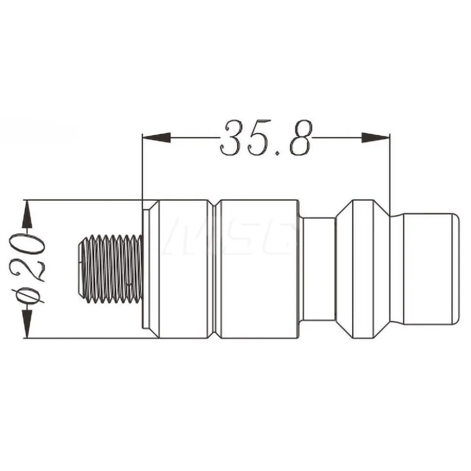 EDM Clamping Accessories: Accessory Type: Spigot; System Compatibility: Erowa ITS; For Use With: Erowa ITS/RHS ITS