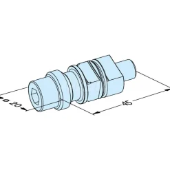 EDM Clamping Accessories: Accessory Type: Spigot; System Compatibility: Erowa ITS; For Use With: Erowa ITS/RHS ITS