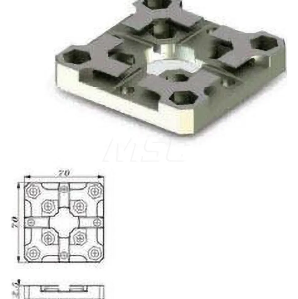 EDM Clamping Pallets: Plate Width/Diameter (mm): 70.00