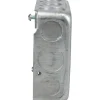 Electrical Junction Box: Steel, Square, 4" OAH, 4" OAW, 1-1/2" OAD, 2 Gangs
