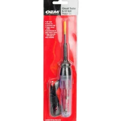 Electrical Automotive Diagnostic Tools; Tool Type: Circuit Tester; Voltage: 12; 6; Number Of Pieces: 1; Material: Lexan; Features: Super Sharp Probe with 48 in Lead, Power On & Insulated Clip; Constructed of High Impact Lexan; High Intensity LED Bulb For Easy Visibility
