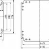 Electrical Enclosure Mounting Plate: Use with 400 (H) x 400 (W) Floor Standing Enclosure, Steel