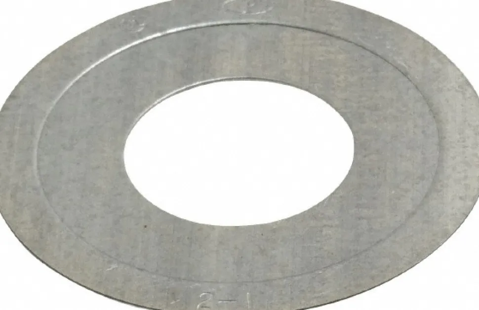 Electrical Enclosure Reducing Washer: Use with Rigid Conduit, IMC Conduit & Steel Box, Steel