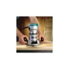 Electric Fixed Base Router: 1/2 & 1/4" Collet, 2.25 hp, 8000-24000 RPM